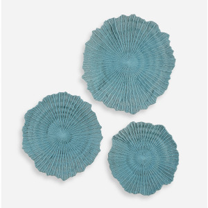 Ocean Gems Blue Wall Decor Set/3