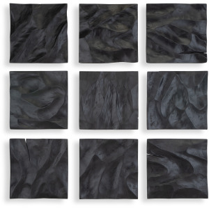 Malosi Black Wood Wall Decor, Set/9