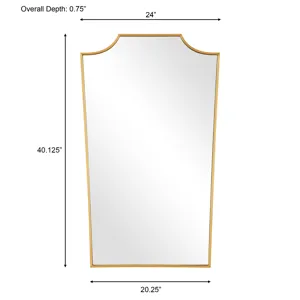 Demure Antique Gold Mirror