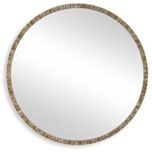 Odeon Shell Inlay Round Mirror