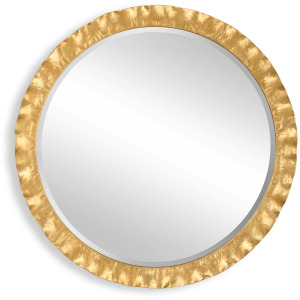 Haya Round Gold Mirror