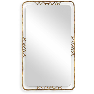 Tahoma Antiqued Gold Mirror