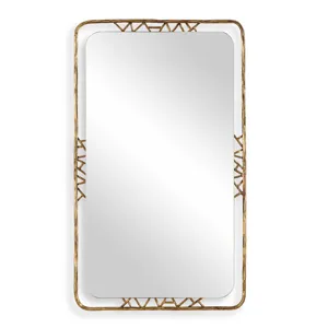 Tahoma Antiqued Gold Mirror