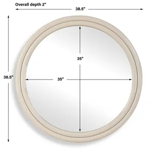 Florian Warm White Round Mirror
