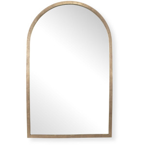 Vestry Antique Brass Arch Mirror