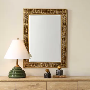 Woven In	Time Woven In Time Gold Mirror