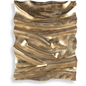Undulate Outdoor Gold Wall Panel