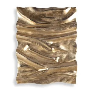 Undulate Outdoor Gold Wall Panel
