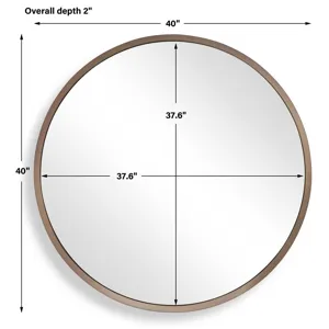 Torrado Round Bronze Mirror