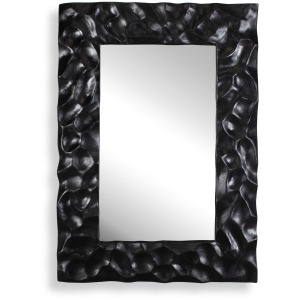 Malosi Black Carved Mirror