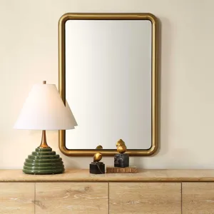 Atkinson Modern Brass Mirror