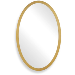 Elstree Antique Brass Oval Mirror