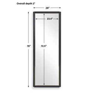 Stenton Tall Wooden Mirror