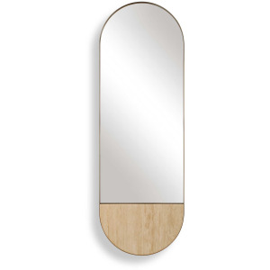 Russo Travertine Tall Oval Mirror