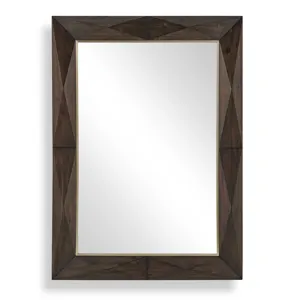 Diamond In The Rough Wood Mirror