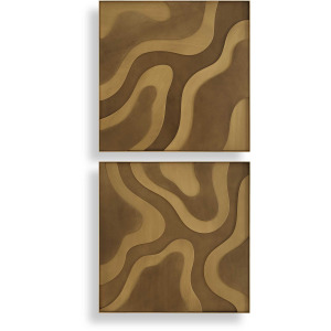 Golden Terrain Wooden Wall Decor Set/2