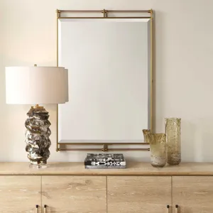 Ripoll Antique Brass Mirror