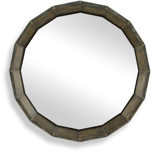 Neve Bronze Round Mirror