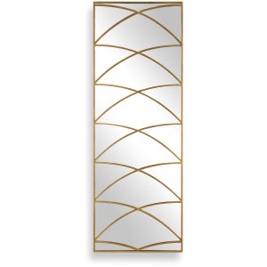 Crossed Up Gold Full Length Mirror