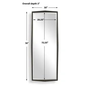 On Point Tall Bronze Mirror