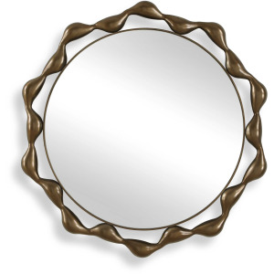 Remolino Round Bronze Mirror