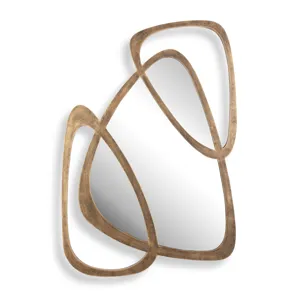 Momentum Gold Mirrored Wall Decor