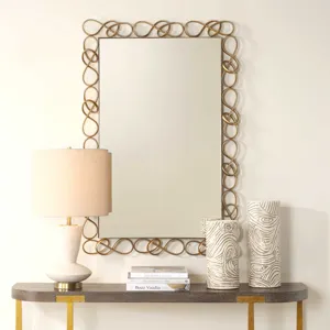 Twist It Antique Brass Mirror