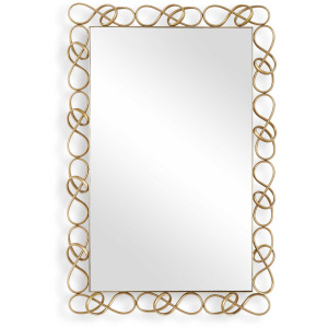 Twist It Antique Brass Mirror