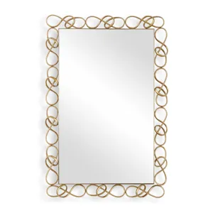 Twist It Antique Brass Mirror