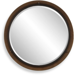 Porthole Bronze Round Mirror