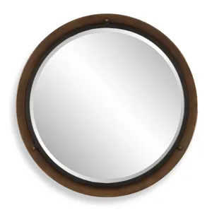 Porthole Bronze Round Mirror