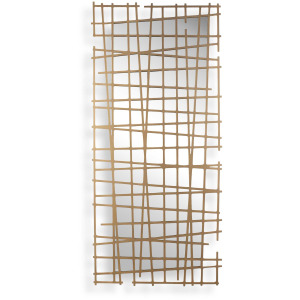 Golden Intersection Mirrored Wall Decor