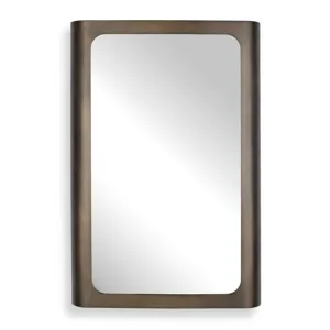 Fischer Curved Edge Gold Bronze Mirror