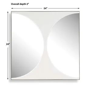 New Moon Mirrored Wall Decor