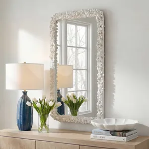 Barnacle Rectangular White Mirror
