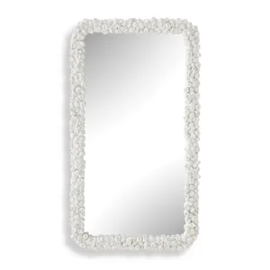 Barnacle Rectangular White Mirror