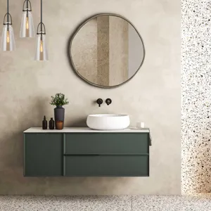Lowen Round Brass Mirror