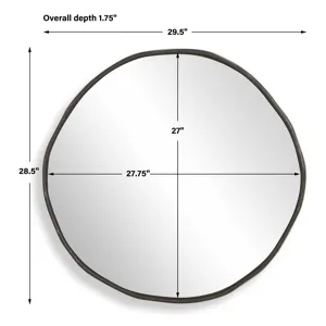 Lowen Round Bronze Mirror