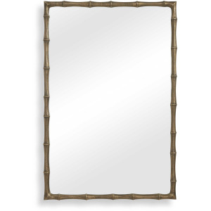 Brass Bamboo Rectangle Mirror
