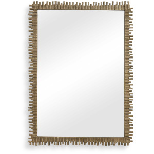 Soto Antique Brass Mirror