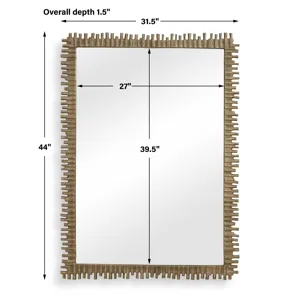 Soto Antique Brass Mirror