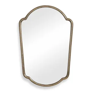 Naomi Antique Brass Mirror
