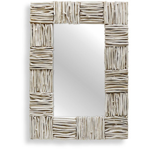 Lathey Teak Mirror