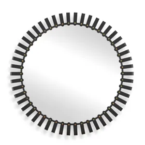 Jael Round Iron Bands Mirror