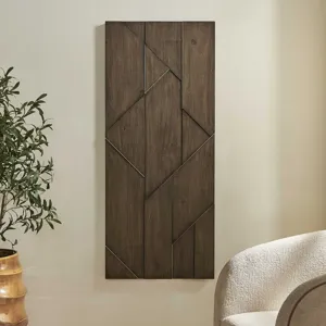 Hanoi Geometric Wood Wall Panel