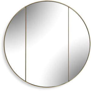 Amram Antique Brass Round Mirror