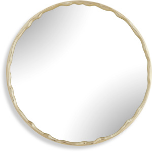 Crinkle Round Mirror