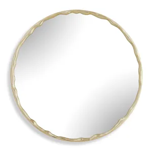 Crinkle Round Mirror