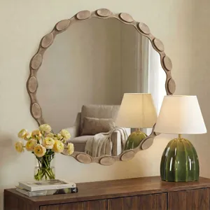 Marietta Round Brass Mirror