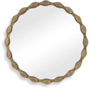 Marietta Round Brass Mirror